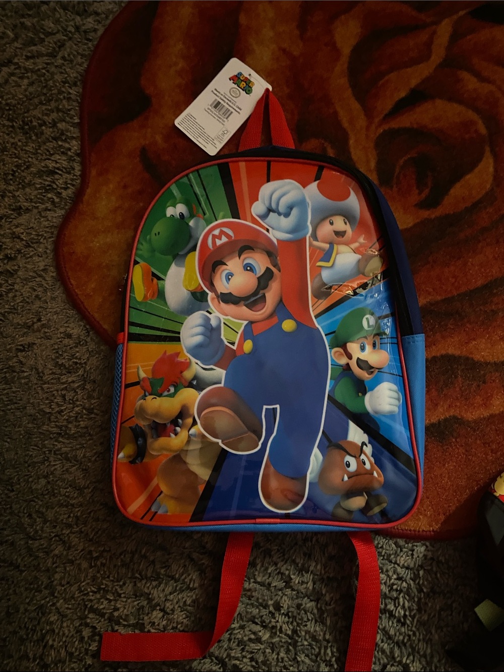 Nintendo Super Mario Character Backpack - Red/Blue